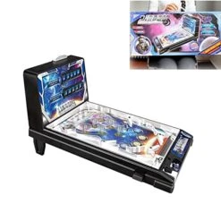 GENERIC Space Pinball Machine PortablePinball Machines Children Ideal Gift Parent-Child Puzzle Pinball Machine, For Home Interactive Puzzle Games Electronic Arcade Toys ( Size : 1pcs )