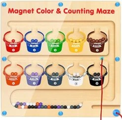 Stronger Magnet Montessori Toys,FLITI Color And Number Counting Games,Wooden Puzzle Board For Toddlers,Birthday Gifts & Fine Motor Toys For 1+ 2 3 4 5 Years Old Boys Girls 13 Stronger Magnet Montessori Toys,FLITI Color And Number Counting Games,Wooden Puzzle Board For Toddlers,Birthday Gifts & Fine Motor Toys For 1+ 2 3 4 5 Years Old Boys Girls -Folkmanis Toys Shop 513tASZAQtL. AC