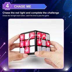 Flashing Cube Electronic Memory & Brain Game, RCPLAGA 7-in-1 Handheld Game For Kids, Smart Music Game Cube For Kids Boys And Girls, Fun Gift Toy For Kids Ages 6-12 Years Old -Folkmanis Toys Shop 51411bVHLlL