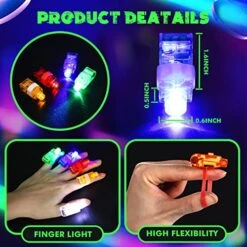 150 Pcs LED Light Up Rings Toys, LED Finger Lights, Flashing Bumpy Rings, Flash Ring Glow Rings, Colorful LED Rings For Birthday Bridal Shower Concert Wedding Party Favors Kids Gifts -Folkmanis Toys Shop 5141zekACZL