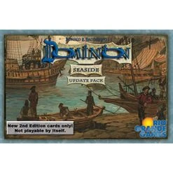 Rio-Grande-Games Rio Grande Games: Dominion: Seaside 2nd Edition Update Pack - Expansion Card Pack, Rio Grande Games, Ages 14+, 2-4 Players -Folkmanis Toys Shop 5146hoqDKFL