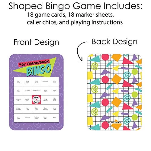 Big Dot Of Happiness 90’s Throwback - Bar Bingo Cards And Markers - 1990s Party Bingo Game - Set Of 18 4 Big Dot Of Happiness 90’s Throwback - Bar Bingo Cards And Markers - 1990s Party Bingo Game - Set Of 18 - Image 2