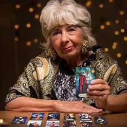 KIINO 78 PVC Tarot Cards Waterproof Tarot Deck Witches Tarot Cards With Guide Book Tarot Cards For Beginner Wrinkle Resistant Purple -Folkmanis Toys Shop 5149vxvl6fL