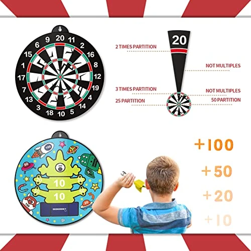 Bennol 14 PCS Double-Sided Magnetic Dart Board Toys For Kids Boys, Kids Dart Board Toys Gifts For 3 4 5 6 7 8 9 10 11 12 Year Old Boys Kids, Indoor & Sport Outdoor Party Play Game Toys Birthday Gifts 6 Bennol 14 PCS Double-Sided Magnetic Dart Board Toys For Kids Boys, Kids Dart Board Toys Gifts For 3 4 5 6 7 8 9 10 11 12 Year Old Boys Kids, Indoor & Sport Outdoor Party Play Game Toys Birthday Gifts - Image 4