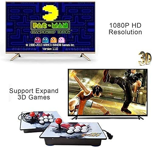XFUNY. Arcade Game Console 1080P 3D & 2D Games 8000 In 1 Pandora's Box 3D 2 Players Arcade Machine With Arcade Joystick Support Expand Games 8000+ For PC / Laptop / TV / PS3 (A) 4 XFUNY. Arcade Game Console 1080P 3D & 2D Games 8000 In 1 Pandora's Box 3D 2 Players Arcade Machine With Arcade Joystick Support Expand Games 8000+ For PC / Laptop / TV / PS3 (A) - Image 2