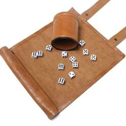 Dice Mat With Storage, 2 In 1 PVC Leather Dice Rolling Tray, Portable DND Dice Game Accessory, Brown 13 Dice Mat With Storage, 2 In 1 PVC Leather Dice Rolling Tray, Portable DND Dice Game Accessory, Brown -Folkmanis Toys Shop 514LaBl4WnL