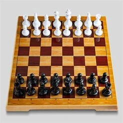 FINE MEN WYX-Chess, 1set Chess Portable Travel Chess Set Plastic Chess Game Magnetic Chess Pieces Folding Chessboard As Gift Toy BSTFAMLY I66 ( Color : Yellow 1 Size S )