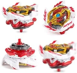 Bey Battle Evolution Blade Random Red String Launcher Grip God Bay B-145 Booster DX Starter Venom Diabolos.Vn.Bl Spinning Toy Game Accessories Bey Burst Gaming Top Battling Gyro Starter Set Boy's Gift