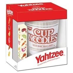 USAOPOLY YAHTZEE Cup Noodles | Collectible Yahtzee Game Made To Look Like Iconic Ramen Meal With Custom Dice | Travel Yahtzee Game & Dice Game