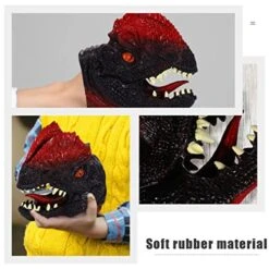 SAFIGLE Kids Toys 3pcs Children Game Puppets Animal Toys Gloves Play Parent Figure Rubber Tyrannosaurus Funny Favors Party Creative Head Cosplay Storytelling Toy Imaginative Puppet Children Toys -Folkmanis Toys Shop 514hNqYfbRL