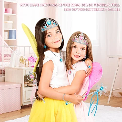 Princess Jewelry And Dress Up Shoes,Role Play Accessories With 4 Pairs Of Princess Shoes,Crowns,Necklaces,Bracelets,Rings,Bags,Gifts Toys For Age 3 4 5 6 Years Old Toddlers Girls 8 Princess Jewelry And Dress Up Shoes,Role Play Accessories With 4 Pairs Of Princess Shoes,Crowns,Necklaces,Bracelets,Rings,Bags,Gifts Toys For Age 3 4 5 6 Years Old Toddlers Girls - Image 6