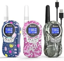QNIGLO Camping Walkie Talkies For Kids Rechargeable, Camo Kids Walkie Talkies For Boys Girls Fit Outdoor Adventure Game Spy Gear Hiking, Army Police Toys For 3 4 5 6-12 Year Old 28 QNIGLO Camping Walkie Talkies For Kids Rechargeable, Camo Kids Walkie Talkies For Boys Girls Fit Outdoor Adventure Game Spy Gear Hiking, Army Police Toys For 3 4 5 6-12 Year Old -Folkmanis Toys Shop 514qyRFQyfL. AC 2