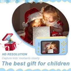 Kids Camera, Digital Camera For Toddlers, Children Selfie Video Camcorder,Dual Camera USB Charging Cartoon Kids Selfie Camera Inbuilt Puzzle Games For Outdoor -Folkmanis Toys Shop 514uBNsHlCL