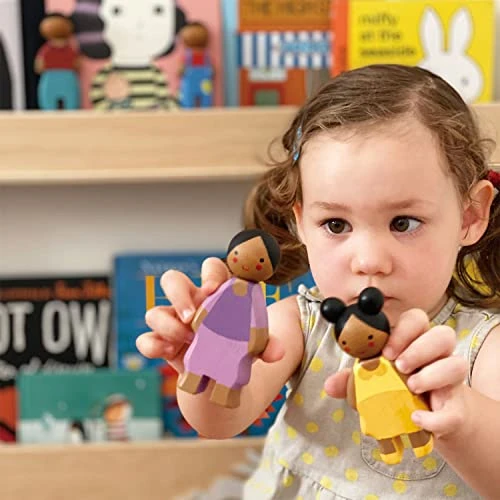 Tender Leaf Toys - Sunny Doll Family - Set Of 4 Dolls For Miniature Games And Doll House Play For Age 3+ 3 Tender Leaf Toys - Sunny Doll Family - Set Of 4 Dolls For Miniature Games And Doll House Play For Age 3+