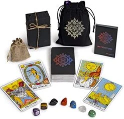 Prophet Tarot Cards With Guide Book, 78 Original Tarot Cards Deck Fortune Telling Game For Beginners Expert Readers, Classic Traditional Tarot Size 4.8" X 2.76" (Black) 15 Prophet Tarot Cards With Guide Book, 78 Original Tarot Cards Deck Fortune Telling Game For Beginners Expert Readers, Classic Traditional Tarot Size 4.8" X 2.76" (Black) -Folkmanis Toys Shop 514xkBcD2YL. AC