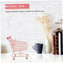 Miniature Shopping Cart 1pc For Kids Mini Rolling Cart Target Cart For Kids Mini Trolley With Wheels Small Table Frame Desk Crafts Pink Toddler Mini Grocery Cart -Folkmanis Toys Shop 514z8R7Z7DL