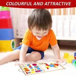 KOVOT Magnetic Design Puzzle Set - Imaginative Play With Magnetic Shapes - Arts & Crafts Wooden Pattern Blocks Set - Educational Toy With Carrying Case 9 KOVOT Magnetic Design Puzzle Set - Imaginative Play With Magnetic Shapes - Arts & Crafts Wooden Pattern Blocks Set - Educational Toy With Carrying Case -Folkmanis Toys Shop 515CVd9sK7L