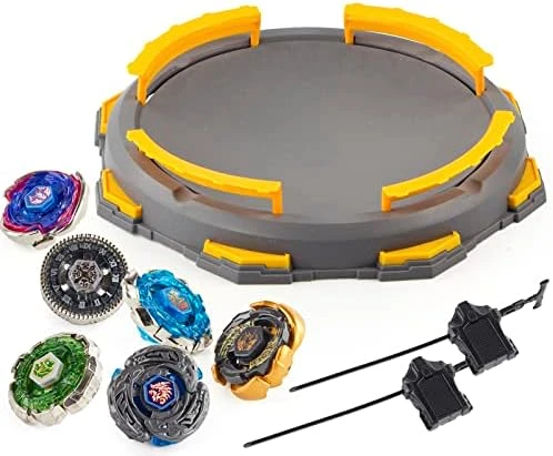 WNSULL Bey Stadium Metal Fusion Set-Battle Game With 1Stadium, 6 Battling Top Toys And 2 Launchers-Toy Gift For Boys Kids Ages 6 7 8 9 10 11 12 Years Old 9 WNSULL Bey Stadium Metal Fusion Set-Battle Game With 1Stadium, 6 Battling Top Toys And 2 Launchers-Toy Gift For Boys Kids Ages 6 7 8 9 10 11 12 Years Old - Image 7