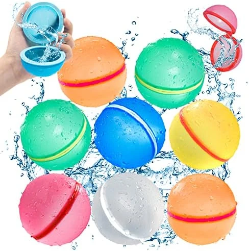 SOPPYCID Reusable Water Balloons For Kids Outdoor Toys,Quick Fill Silicone Magnetic Balloon Toys Age3+Boy Girl Pool Party Self Sealing Balls,Summer Water Fight Games Gift (6 Packs) 11 SOPPYCID Reusable Water Balloons For Kids Outdoor Toys,Quick Fill Silicone Magnetic Balloon Toys Age3+Boy Girl Pool Party Self Sealing Balls,Summer Water Fight Games Gift (6 Packs) - Image 9