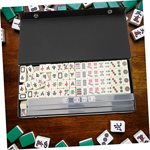 FELTECHELECTR 1 Set Mini Toy Mini Chess Board Travel Set Mahjong Table Chinese Mahjong Tile Chinese Mahjong Game Set Home Mahjong Set Travel Mahjong Plaything Travel Table Game Mahjong Gift Fine 8 FELTECHELECTR 1 Set Mini Toy Mini Chess Board Travel Set Mahjong Table Chinese Mahjong Tile Chinese Mahjong Game Set Home Mahjong Set Travel Mahjong Plaything Travel Table Game Mahjong Gift Fine - Image 6