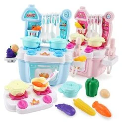 Toyvian 1 Set Childrens Toys Sink Toy Kids Suit Toddler Kitchen Playset Kichen Set Diner For Kids Kitchen Stove Toy Kitchen Utensils Girl Baby Game Set Pink Girls Suit Kitchen Playset -Folkmanis Toys Shop 515OvEK9ZBL