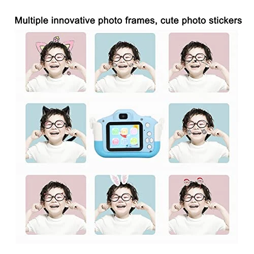 Kids Camera,Upgrade HD Digital Camera For Toddlers, Children Selfie Video Camcorder,Kids Camera HD Video Dual Camera Built In Games Multi Mode Filter Blue Cute Cartoon Mini Digital Camera 4 Kids Camera,Upgrade HD Digital Camera For Toddlers, Children Selfie Video Camcorder,Kids Camera HD Video Dual Camera Built In Games Multi Mode Filter Blue Cute Cartoon Mini Digital Camera - Image 2