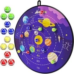 BooTaa 29" Large Dart Board For Kids, Kids Dart Board With Sticky Balls, Boys Toys, Indoor/Sport Outdoor Fun Party Play Game Toys, Birthday Gifts For 3 4 5 6 7 8 9 10 11 12 Year Old Boys Girls -Folkmanis Toys Shop 515Xixt0h7L. AC