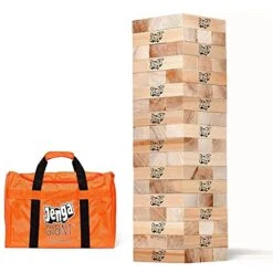 ECR4Kids Jumbo 4-to-Score, Giant Game & Jenga Official Giant JS7 - Jumbo Large Size Stacks To Over 5 Feet, Includes Heavy-Duty Carry Bag, Premium Hardwood Blocks, Splinter Resistant, Precision 13 ECR4Kids Jumbo 4-to-Score, Giant Game & Jenga Official Giant JS7 - Jumbo Large Size Stacks To Over 5 Feet, Includes Heavy-Duty Carry Bag, Premium Hardwood Blocks, Splinter Resistant, Precision -Folkmanis Toys Shop 515c0x7xiIL