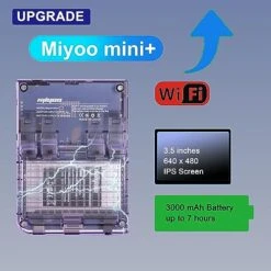 Miyoo Mini Plus Handheld Game Console 3.5 Inch Classic System Retro Video Games Consoles Portable Rechargeable Hand Held 128G With Case Purple -Folkmanis Toys Shop 515eSpoUtqL