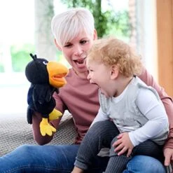 HABA Theo The Raven Glove Puppet With Cherries - Beak Opens Wide With Opening To Eat The Fabric Fruit 9 HABA Theo The Raven Glove Puppet With Cherries - Beak Opens Wide With Opening To Eat The Fabric Fruit -Folkmanis Toys Shop 515fZK4Qb7L