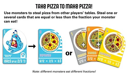 Semper Smart Games Blobby's Pizza Math Card Game: Crazy Fun Strategic Pizza Eating Contest Between Cute Monsters! 5 Semper Smart Games Blobby's Pizza Math Card Game: Crazy Fun Strategic Pizza Eating Contest Between Cute Monsters! - Image 3