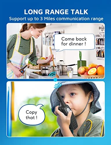 MTM Walkie Talkies For Adults 4 Pack, 22 Channels Two-Way Radios, Hands-Free VOX, Auto Squelch, LCD Display, Long Range Walkie Talkies For Kids Family Outdoor Camping Hiking (Red) 5 MTM Walkie Talkies For Adults 4 Pack, 22 Channels Two-Way Radios, Hands-Free VOX, Auto Squelch, LCD Display, Long Range Walkie Talkies For Kids Family Outdoor Camping Hiking (Red) - Image 3