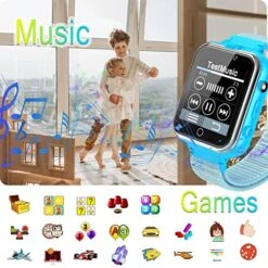 Smart Watch For Kids With MP3 Music Double Cameras Video Player 24 Of Games Recorder Pedometer Alarm Clock Calculator Flashlight Watch Electronic Learning Education Toys Gifts For 3-12 Age Boys Girls -Folkmanis Toys Shop 515vNJd5jBL