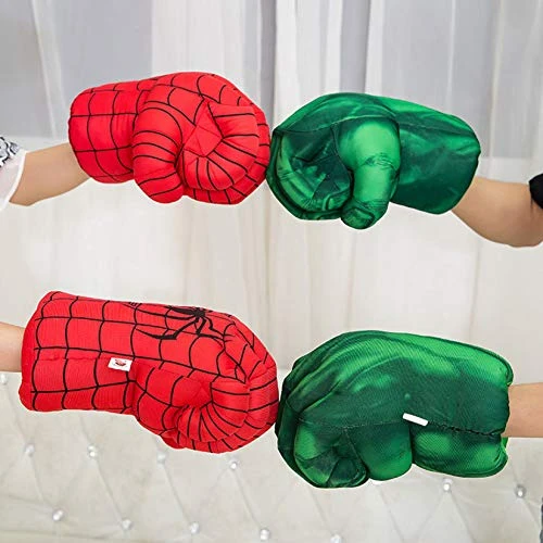 Superhero Gloves For Kids Boxing Gloves Smash Hands Big Soft Plush Hero Fists,Superhero Toys For Boys Girls, Role Play Costume Birthday Gift For Toddlers Kids Age 3+ (Red) 4 Superhero Gloves For Kids Boxing Gloves Smash Hands Big Soft Plush Hero Fists,Superhero Toys For Boys Girls, Role Play Costume Birthday Gift For Toddlers Kids Age 3+ (Red) - Image 2