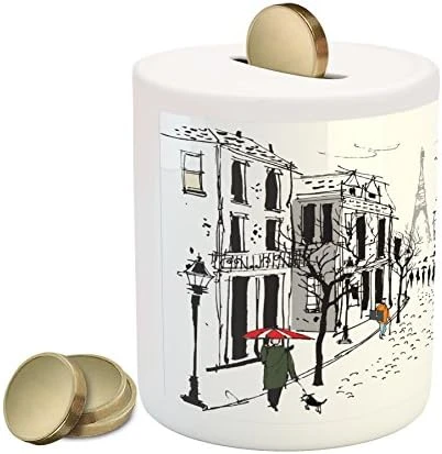 Ambesonne Vintage Piggy Bank, Bingo Game With Ball And Cards Pop Art Lottery Hobby Celebration Theme, Ceramic Coin Bank Money Box For Cash Saving, 3.6" X 3.2", Yellow Green 15 Ambesonne Vintage Piggy Bank, Bingo Game With Ball And Cards Pop Art Lottery Hobby Celebration Theme, Ceramic Coin Bank Money Box For Cash Saving, 3.6" X 3.2", Yellow Green - Image 13