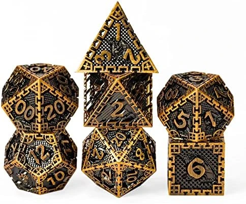UDIXI Metal DND Dice Set, 7PCS Polyhedral D&D Dice Set Dragon D N D Dice For Dungeons And Dragons, Metal Dice Set D&d For Role Playing Dice (Black 12) 10 UDIXI Metal DND Dice Set, 7PCS Polyhedral D&D Dice Set Dragon D N D Dice For Dungeons And Dragons, Metal Dice Set D&d For Role Playing Dice (Black 12) - Image 8