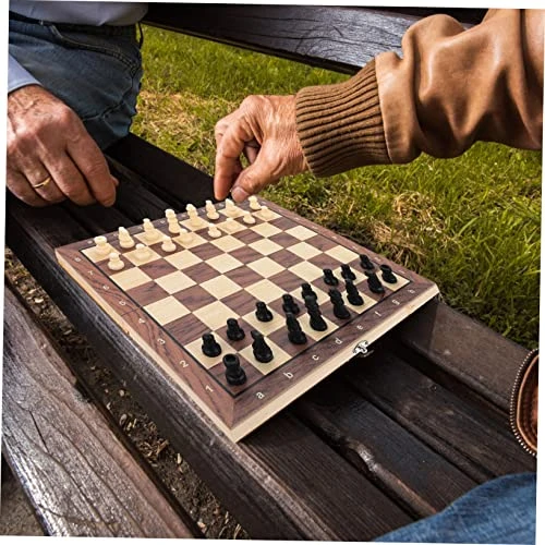 Ibasenice 2 Sets Chess Set Magnetic Toys Magnetic Toys For Adults Kids Play Set Kids Brain Teaser Game Checkers Backgammon Board Game Set Checkers Board Game Wooden Foldable Sticker Travel 5 Ibasenice 2 Sets Chess Set Magnetic Toys Magnetic Toys For Adults Kids Play Set Kids Brain Teaser Game Checkers Backgammon Board Game Set Checkers Board Game Wooden Foldable Sticker Travel - Image 3