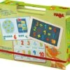 Haba Magnetic Game Box 1 2 3 Numbers & You - 158 Magnetic Pieces In Travel Cardboard Carrying Case -Folkmanis Toys Shop 516cagtj9ES