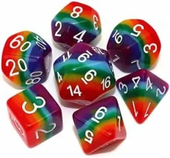 CREEBUY Rainbow DND Dice Set For Dungeon And Dragons D&D RPG Role Playing Games Polyhedral Dice With Bag 30 CREEBUY Rainbow DND Dice Set For Dungeon And Dragons D&D RPG Role Playing Games Polyhedral Dice With Bag -Folkmanis Toys Shop 516eXrI4uwL. AC