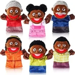 1 Pcs Family Hand Puppets 13 Inch Grandparents, Mom & Dad, Brother & Sister Plush Hand Puppet Toys Role-Play Toy Puppets For Kids Storytelling Imaginative Pretend Play Teaching Preschool(Sister) -Folkmanis Toys Shop 516gaBdmN8L. AC