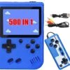 Retro Handheld Game Console,Portable Retro Video Game With 500 Classic FC Games 3 Inch LCD Screen, Support TV Connection & Two Players, Birthday For Kids, Adults (Blue) -Folkmanis Toys Shop 516ibpu7mTL
