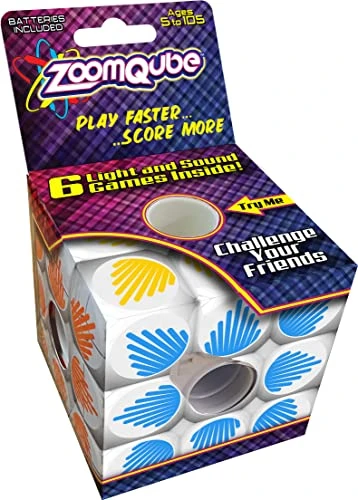 Top Secret Toys ZoomQube High Speed Electronic Light Game Cube With Sound, 6 Games To Master, Improve Memory, Pattern Recall, & Reaction Time, Play In The Dark, Ages 3+ 3 Top Secret Toys ZoomQube High Speed Electronic Light Game Cube With Sound, 6 Games To Master, Improve Memory, Pattern Recall, & Reaction Time, Play In The Dark, Ages 3+