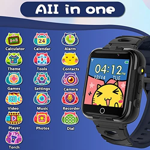 Smart Watch For Kids, Boys Girls Watches With 24 Puzzle Games Call Dual Cameras Video Music Player Flashlight Alarm Calculator 1.54" IPS Touchscreen Electronic Learning Toys Watch For Ages 3-12 4 Smart Watch For Kids, Boys Girls Watches With 24 Puzzle Games Call Dual Cameras Video Music Player Flashlight Alarm Calculator 1.54" IPS Touchscreen Electronic Learning Toys Watch For Ages 3-12 - Image 2