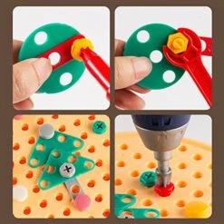 GENERIC 2023 Creative Toolbox, Thursday Creative Toolbox Toys Electric Drill Screwdriver Tools Electric Drill Construction Toys Preschool Educational Activities Toys For Children Over 3 Years Old (Yellow) 15 GENERIC 2023 Creative Toolbox, Thursday Creative Toolbox Toys Electric Drill Screwdriver Tools Electric Drill Construction Toys Preschool Educational Activities Toys For Children Over 3 Years Old (Yellow) -Folkmanis Toys Shop 5175HjHcnGL