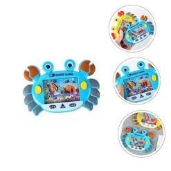 Water Ring Game Handheld 4pcs Crab Circle Water Machine Toys Kids Mini Toys Kids Playset Water Game Handheld Mini Retro Pastime Water Toss Toys Child -Folkmanis Toys Shop 51798k9aHAL