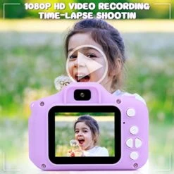 Kids Camera For Boys And Girls Digital Video Camera For Kids Toy Gift Toddler HD Digital Video Cameras Birthday Gift For Age 3 4 5 6 7 8 9 With 1080P HD 2 Inch Screen And 32GB Card -Folkmanis Toys Shop 517AJzqPAXL