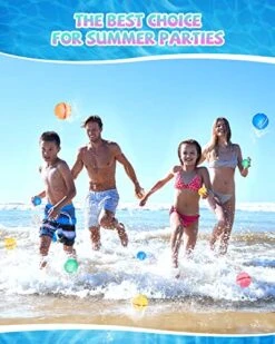 Water Balloons Self-sealing Quick-fill Water Balloons Water Bouncing Splash Water Balloons Pool Outdoor Water Toys Balloons Water War Games Summer Fun Party 4PCS -Folkmanis Toys Shop 517Csd93zUL 1
