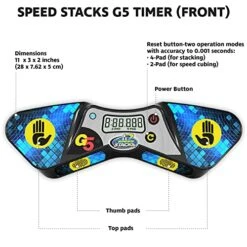 Speed Stacks | G5 Timer | Endorsed By Sport Stacking And Cubing Associations | Accuracy To 0.001 Seconds, Batteries Included 11 Speed Stacks | G5 Timer | Endorsed By Sport Stacking And Cubing Associations | Accuracy To 0.001 Seconds, Batteries Included -Folkmanis Toys Shop 517LsEPoYcL