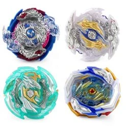 RGoal Bey Burst Starter Battling Top Fusion Metal Master Rapidity Fight With Two 4D Launcher Grip Set(4 In 1)