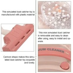 GANAZONO Kids Vacuum Cleaner Toy Pretend Role Play Household House Keeping Toy Home Cleaning Products For Toddlers Kids Children -Folkmanis Toys Shop 517VIG9SJfL